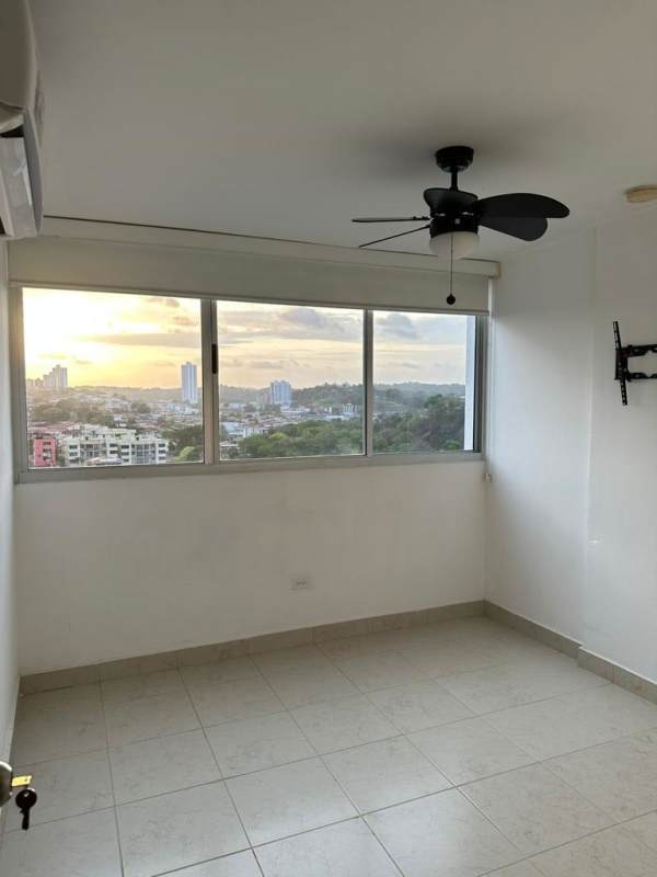 Bright bedroom view with city skyline PH Central Park Tocumen Panama City