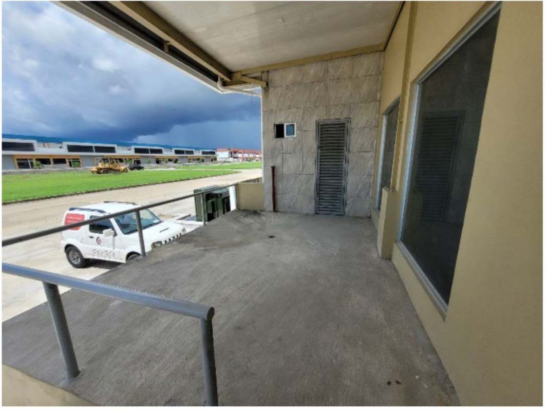 Loading dock area with truck bay access wide concrete platform industrial park in Tocumen Pacora