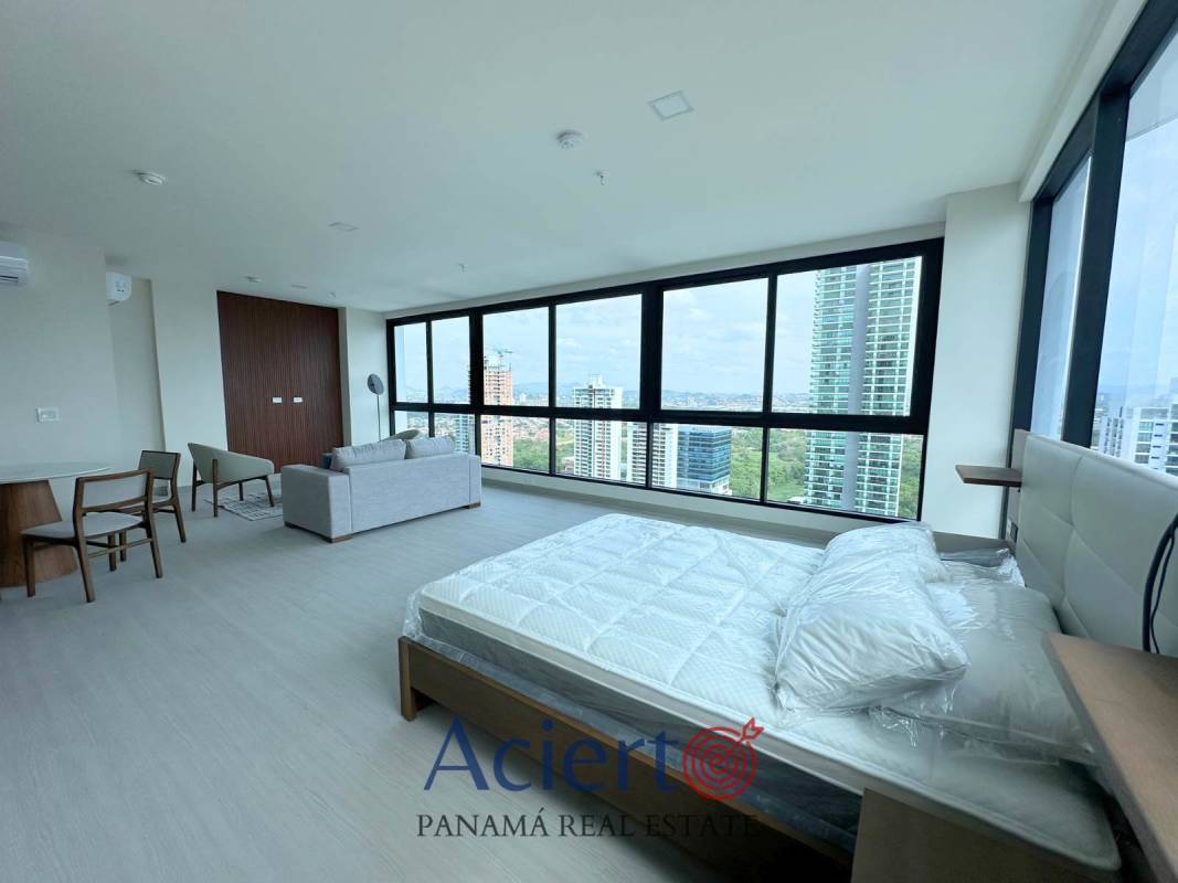 Master bedroom walk-in closet, bright design in Arcadia Costa del Este Panama