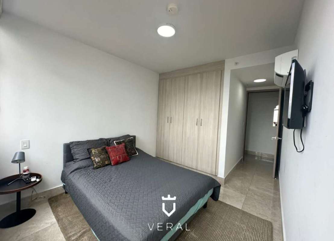 Luxury bedroom with city skyline views PH Costanera Bella Vista Panama