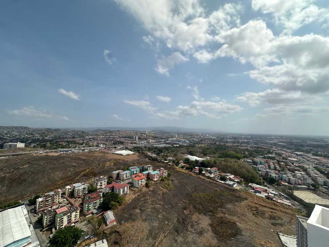 Aerial view new PH Via Centenario condominium Chanis area Panama City