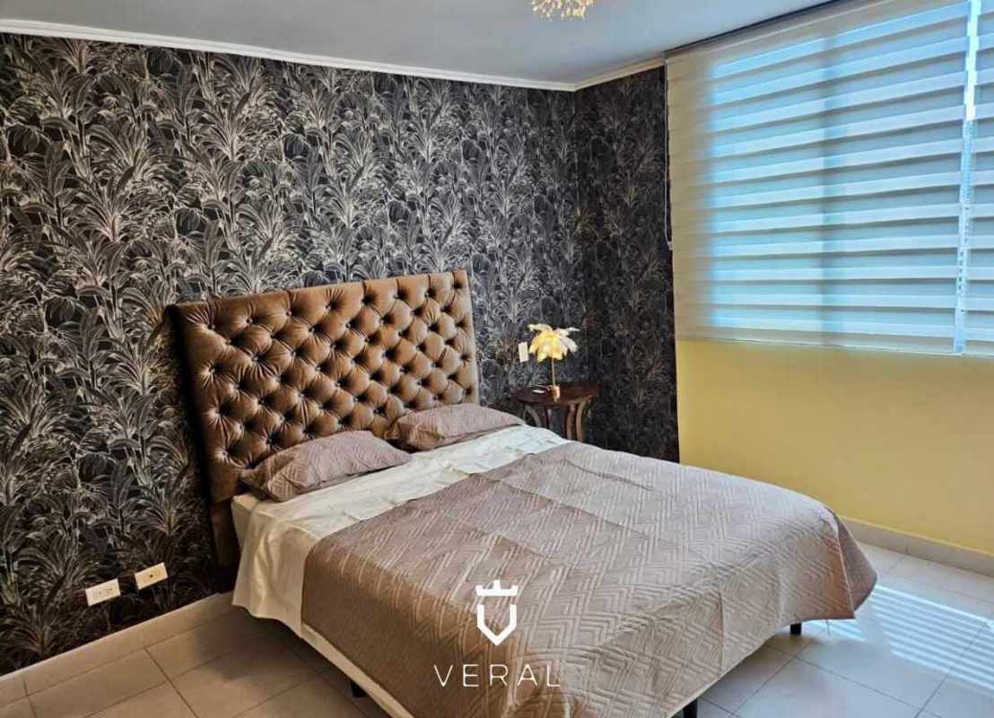 Spacious living dining area with modern decor balcony and city view in PH Miró El Cangrejo Panama