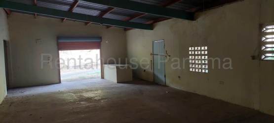Unfinished warehouse area inside mountain commercial property Chicá Panama