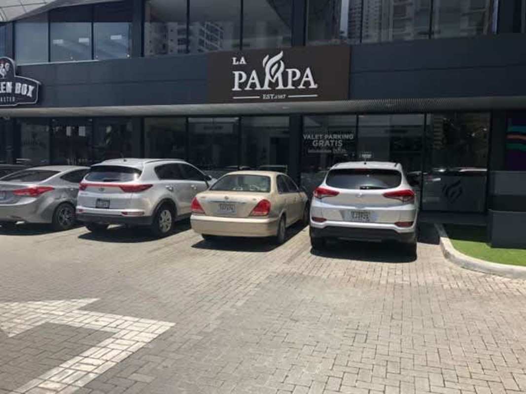 Restaurant signage with valet parking at Ocean Drive Plaza Costa del Este Panama