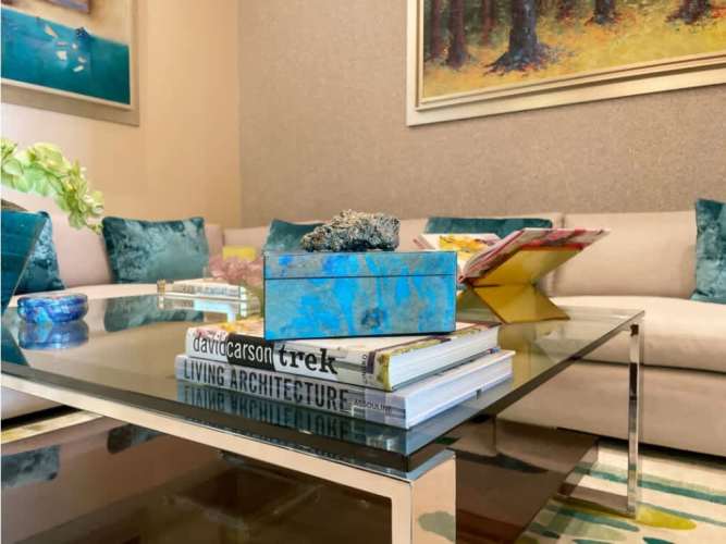 Spacious kitchen with granite countertops and custom cabinetry in PH Q Tower Punta Pacifica Panama