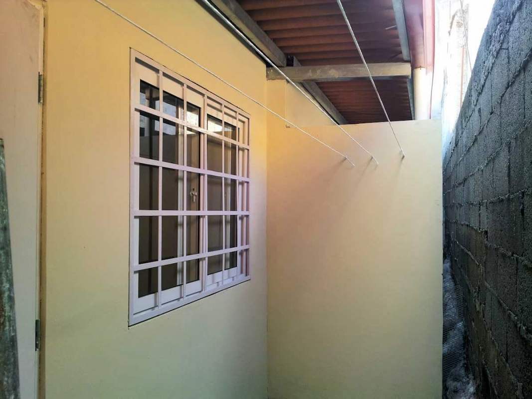 Four parking spots behind secure metal gate Villa Lucre Panama