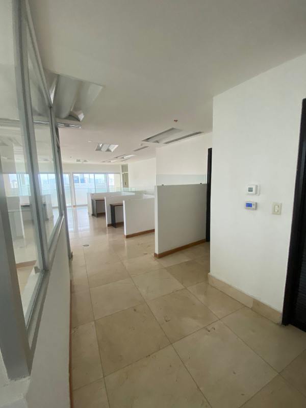 Open office with cubicles, large windows and ceramic floors Bella Vista Panama