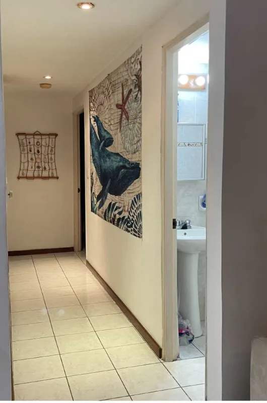 Furnished bedroom with split AC, closet, curtains in PH Albrook Park Clayton