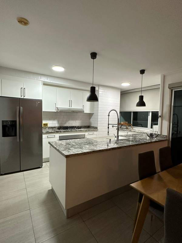 Modern kitchen with granite counters and quality finishes in PH Moon Tower Coco del Mar Panama City