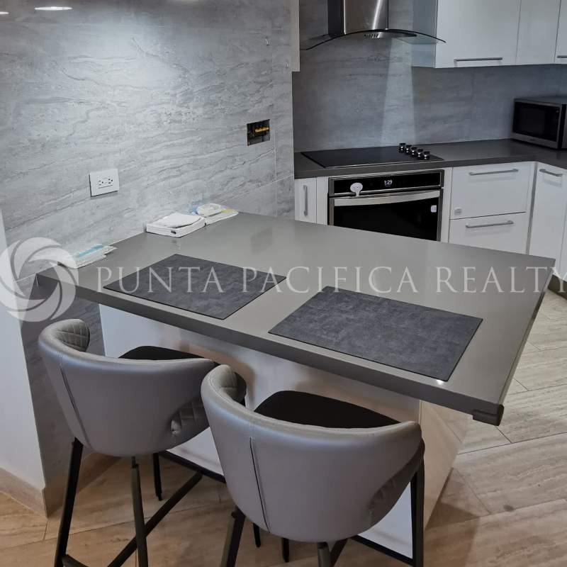 Italian design kitchen with marble backsplash and granite counters PH The Regent Costa del Este Panama