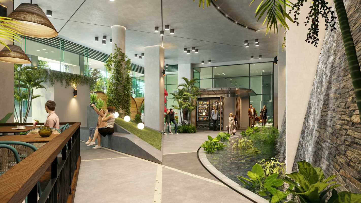 Rooftop infinity pool with skyline views at LOV El Cangrejo Panama