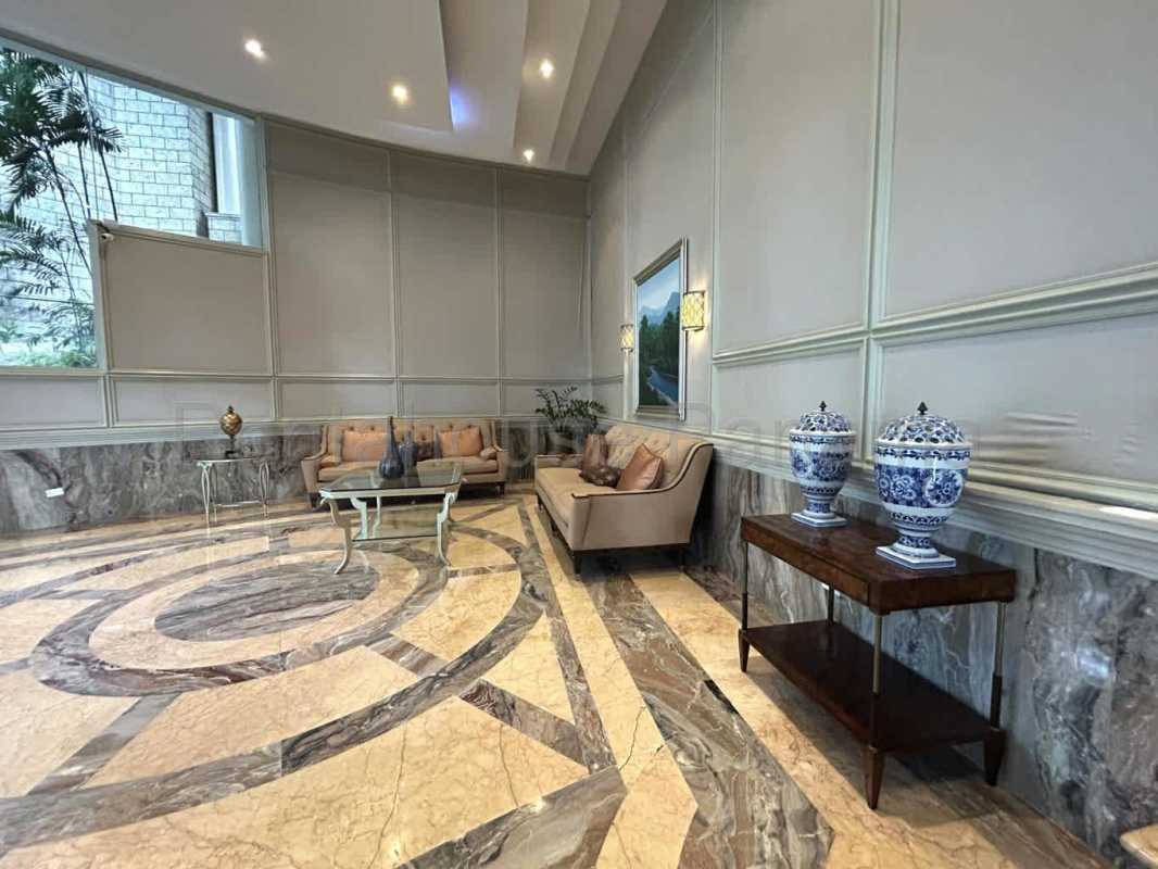 Neoclassical marble lobby entrance luxury The Mirage Punta Paitilla Panama City