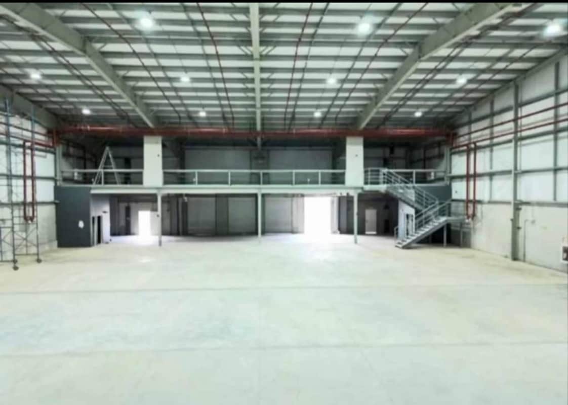 Wide open industrial warehouse space with high ceilings in Tocumen Logistics Park Panama