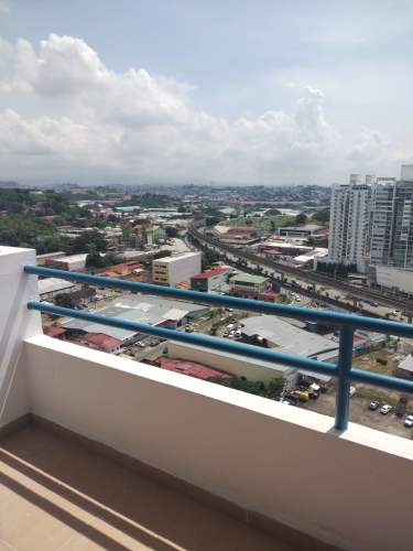 Balcony with panoramic city skyline views PH Miraflores Tower Betania Panama