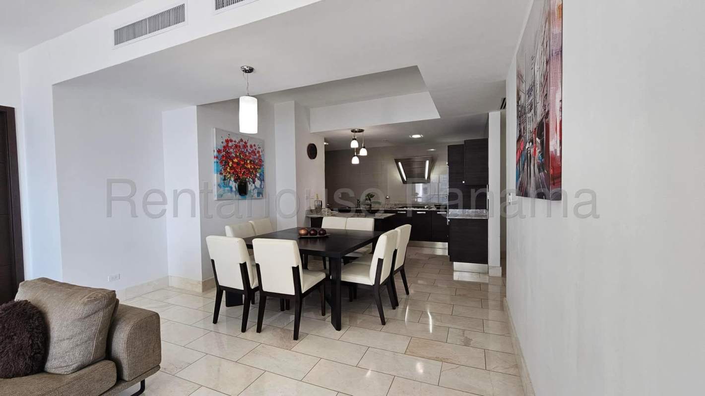 Contemporary kitchen with granite countertops stainless appliances Grand Tower Panama