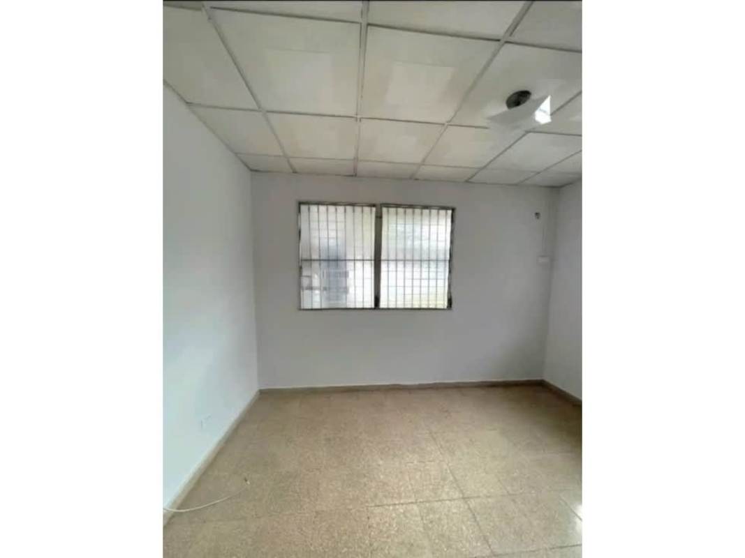 Basic empty room tiled floor white walls window security bars Cerro Viento Panama