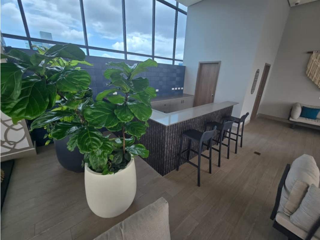 Modern bathroom with glass walk-in shower PH Arcadia Costa del Este Panama