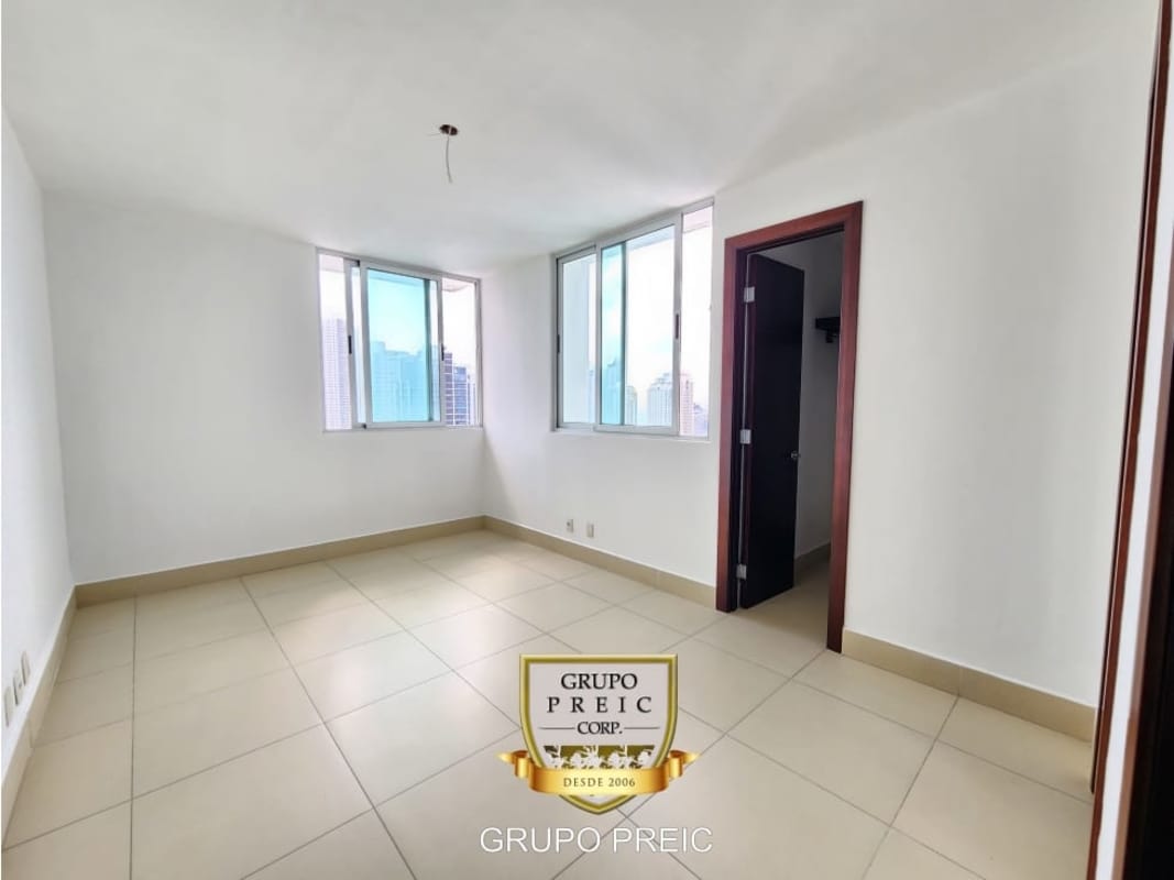 Spacious bedroom with large windows and ocean view in PH Breeze Costa del Este Panama City