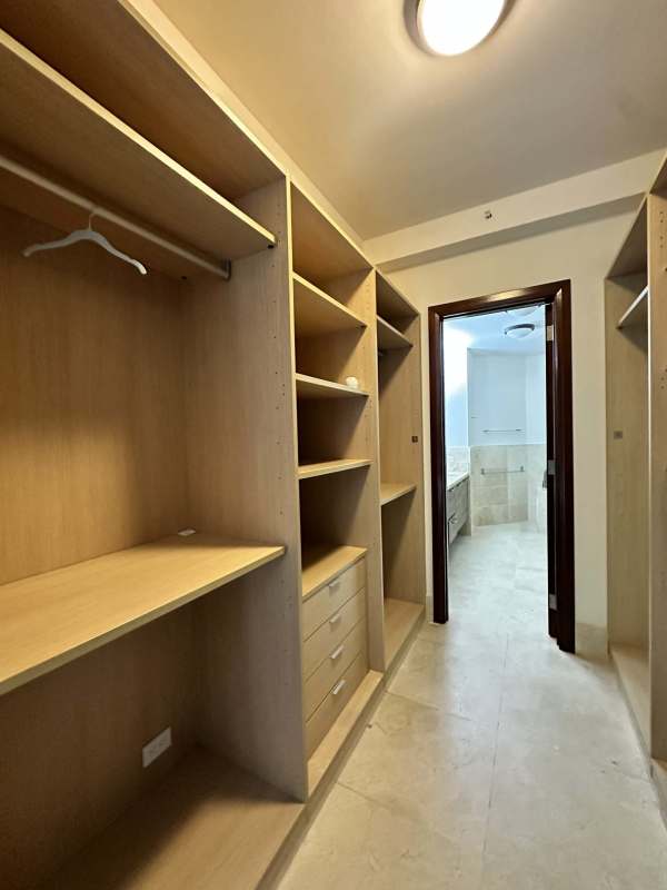 Contemporary kitchen with granite countertops, stainless appliances, large window in PH The Reserve Panama