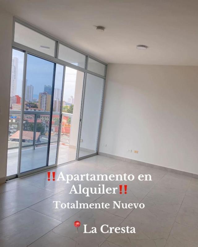 Living room with large windows balcony modern finishes in PH Cresta View La Cresta Panama