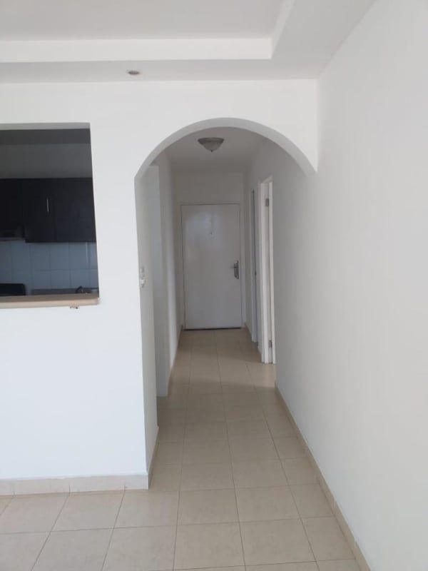 Hallway view inside apartment PH Majestic Edison Park Panama clean minimalist look