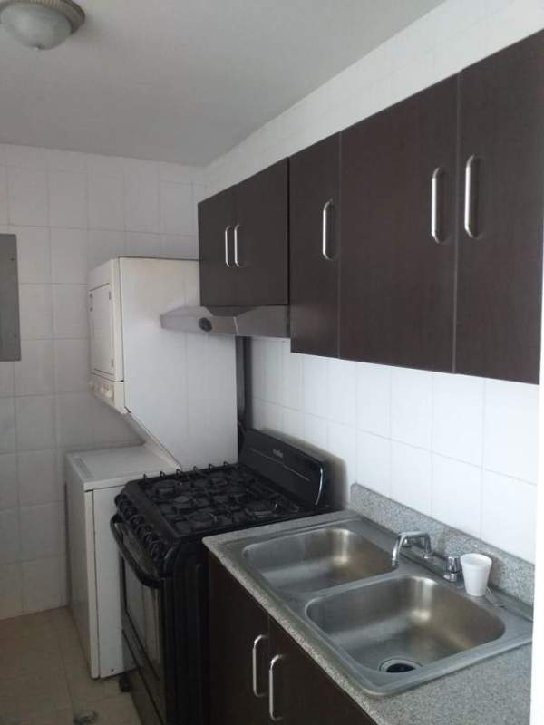 City skyline and mountain view from apartment balcony Edison Park Panama