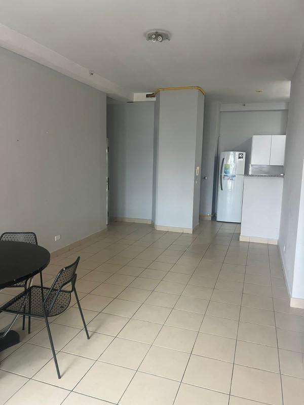 Compact kitchen with granite counters, double sink, cabinets in PH Las Hortensias Panama City