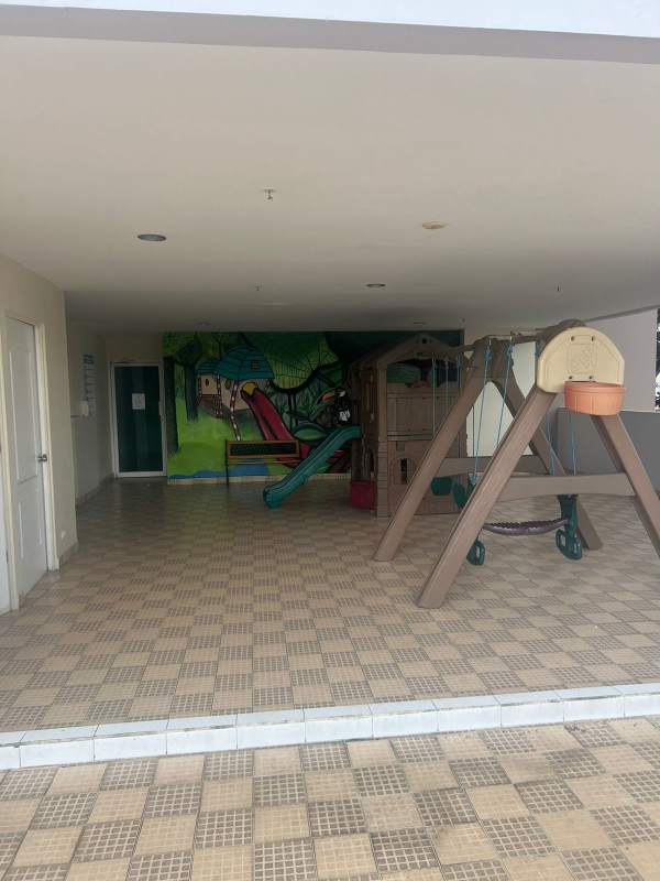 Balcony with city view over 12 de Octubre avenue Panama City apartment for sale