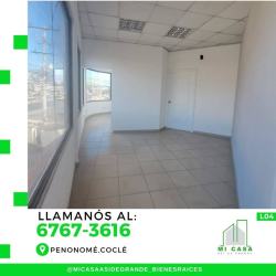 Modern empty commercial office with corner windows tiled floor Penonomé