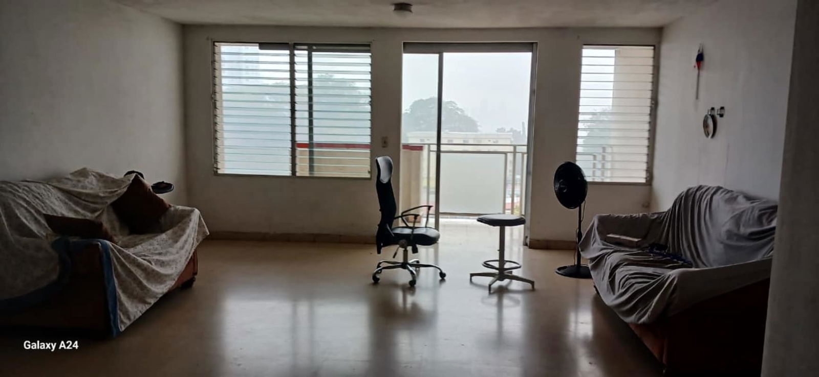 Dining area with large window balcony PH Hato Pintado Ave 12 de Octubre