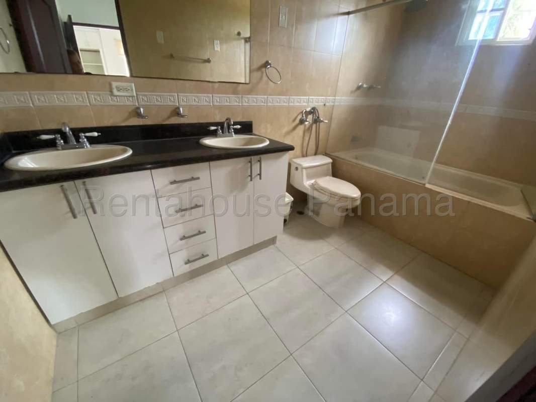 Bathroom with walk-in shower, granite vanity and modern fixtures Villa Valencia Costa Sur