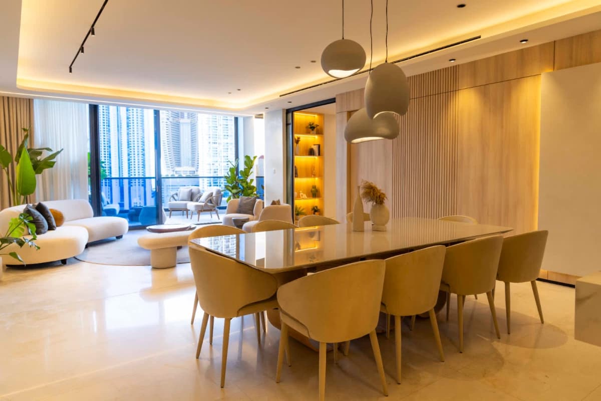 Luxurious master suite with ocean vistas and upscale finishes at Ocean Front Tower in Panama City