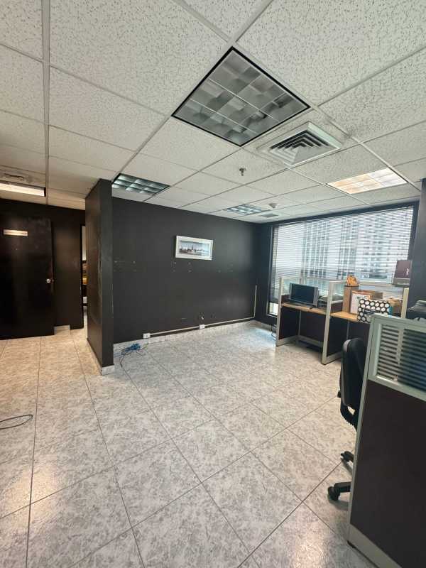 Enclosed conference room with lighting and office furniture in World Trade Center