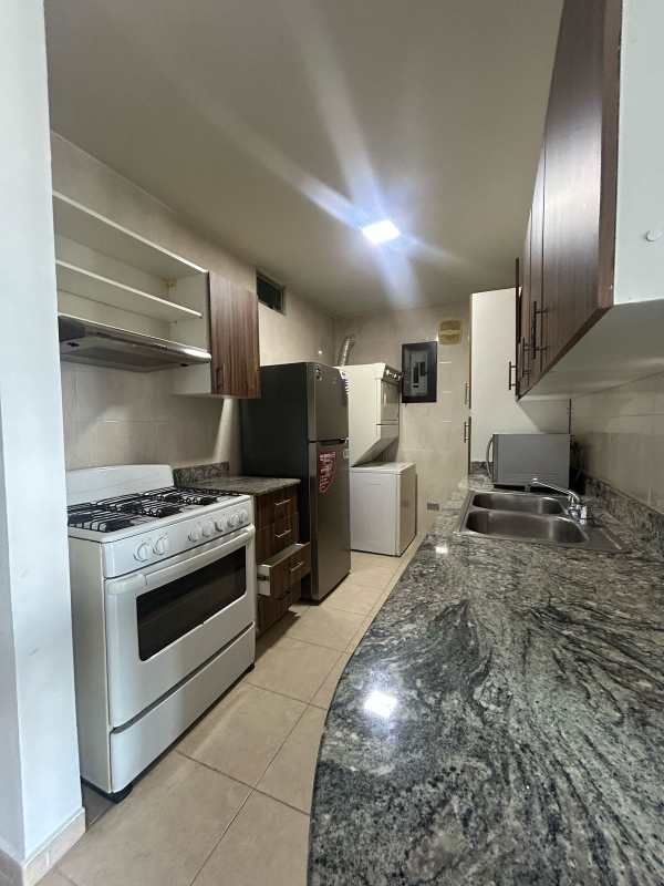 Granite countertop kitchen appliances laundry PH El Cangrejo Tower Panama