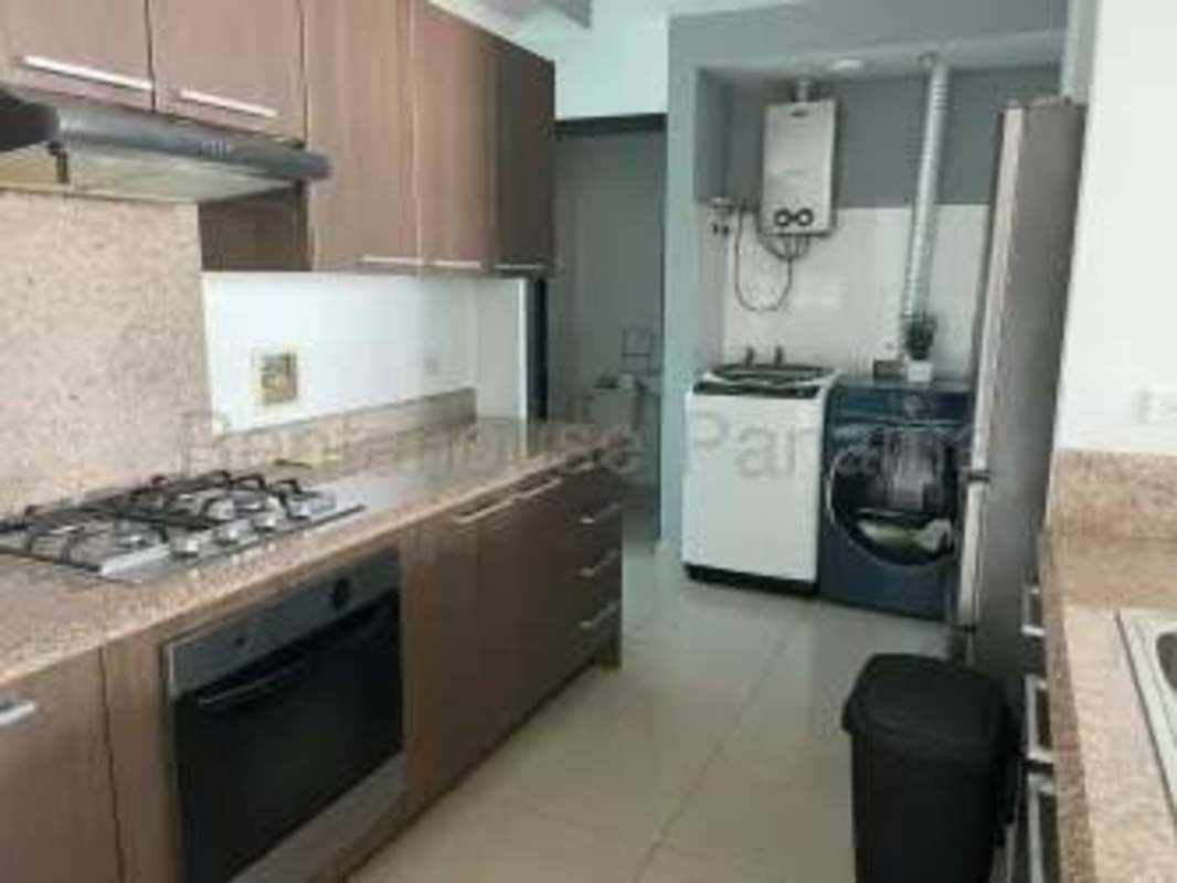 Modern bathroom with glass shower, vanity and tile Costa del Este Panama