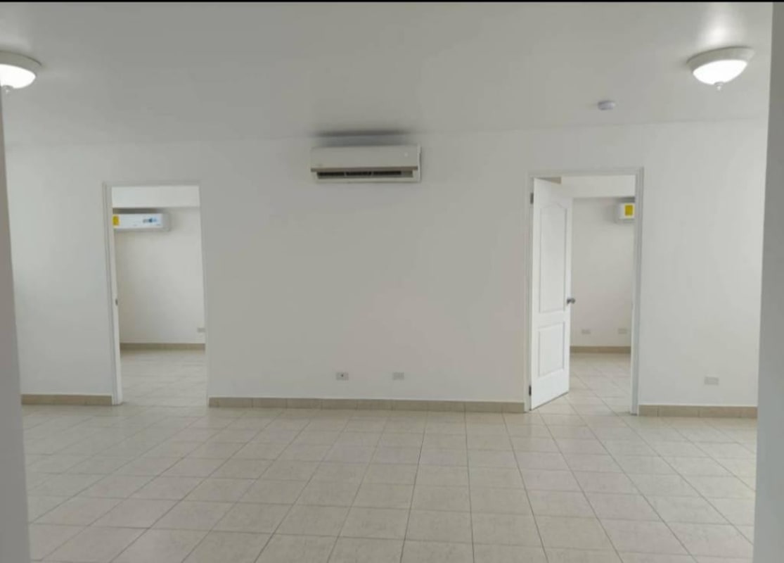 Empty living dining room with tile floors and balcony access in PH Majestic Garden Edison Park Panama