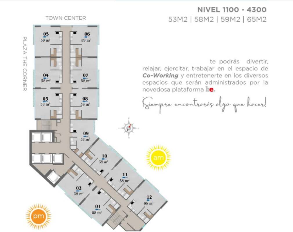 Architectural layout Generation Tower condo hotel Costa del Este Panama