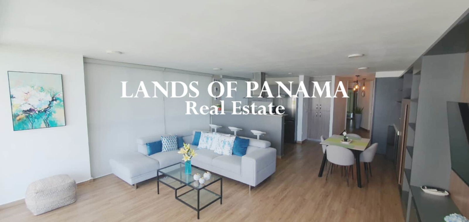 Master bedroom with ocean views in rented furnished apartment PH Lumiere Costa del Este Panama