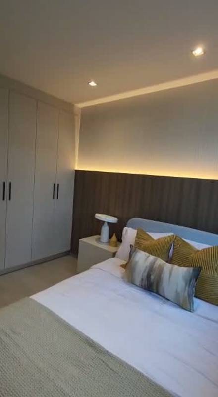 Bedroom with large window and built-in closet PH Costa View Tower Costa del Este Panama City