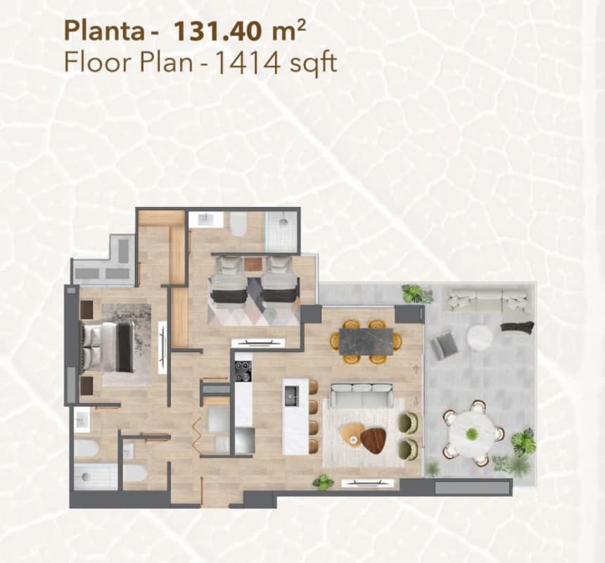 Custom walk-in closet with storage options at PH Costa View Tower Costa del Este Panama