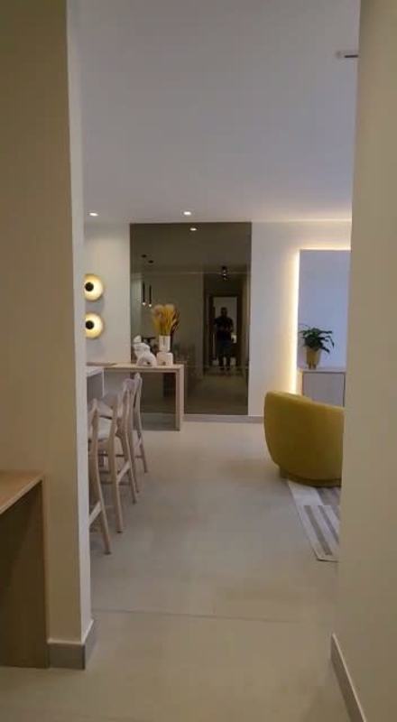 Modern three bedroom apartment floor plan with terrace in PH Costa View Tower Costa del Este Panama