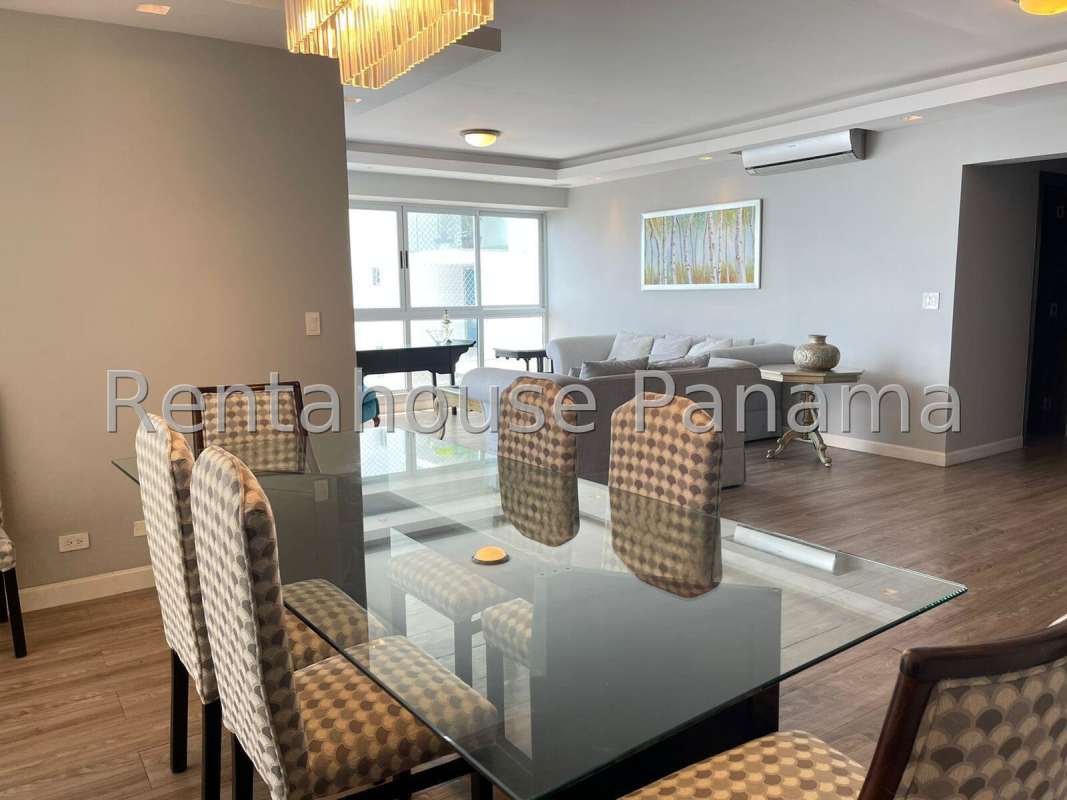 Large balcony with stunning ocean view in Vision Tower Coco del Mar apartment Panama City