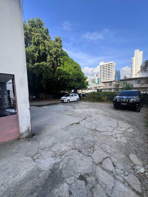 Outdoor parking area with city skyline urban commercial property Panama