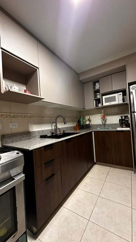 Dining room with table chairs furnished rental Condado del Rey Panama