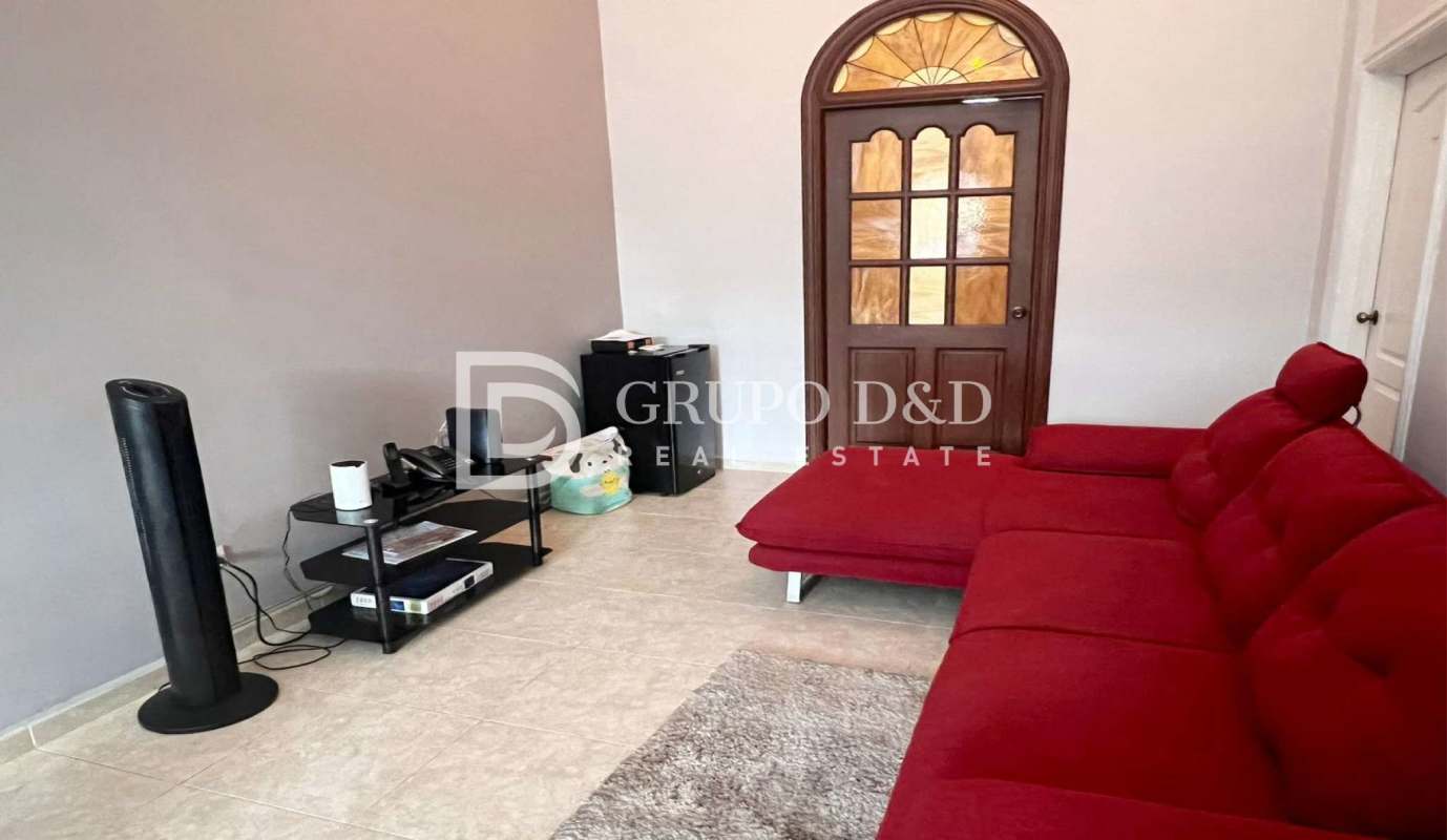 Spacious covered back patio with landscaped garden Palmeras del Este Panama