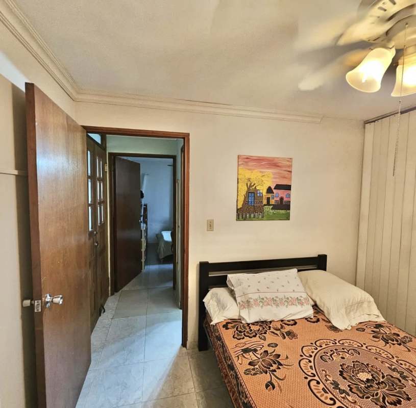 Bathroom with marble-style tile and shower PH Brisas de España Carrasquilla Panama City