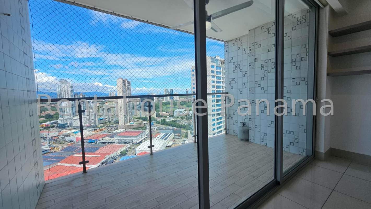 Large bedroom with window partial ocean view PH Bali Costa del Este Panama