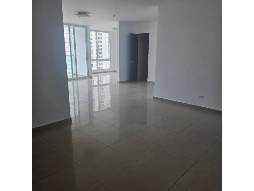 Contemporary kitchen with granite countertops and appliances in PH Ocean Drive Punta Pacifica Panama