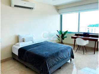 Luxurious master bathroom with jacuzzi bathtub and glass shower PH Casa Bonita Veracruz Panama