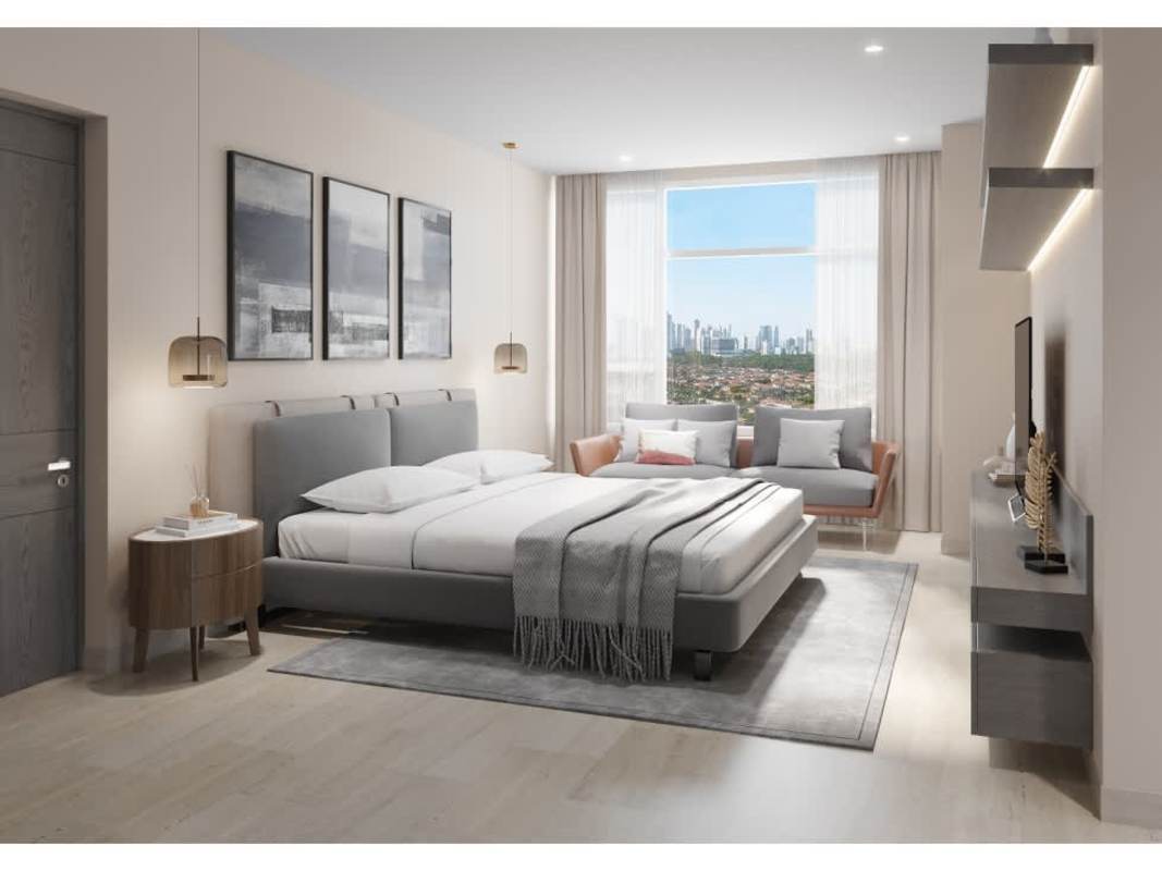 High-rise PH Celeste tower with golf course views in Santa María Panama